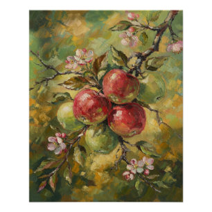 Vintage Apple Stillleben Poster