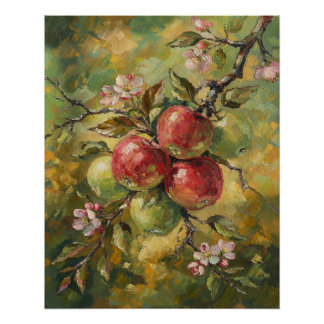 Vintage Apple Stillleben Poster
