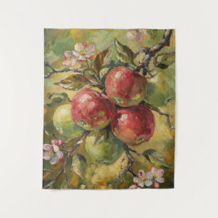 Vintage Apple Stillleben Wandteppich