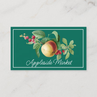 Vintage Apple- und Berry-Stem-Visitenkarte Visitenkarte