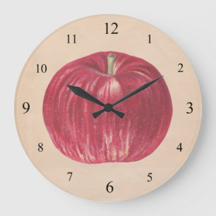 Vintage Apple Wanduhr