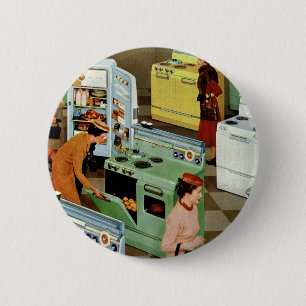 Vintage Appliance Showroom Store Business Retail Button