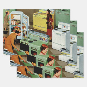 Vintage Appliance Showroom Store Business Retail Geschenkpapier Set