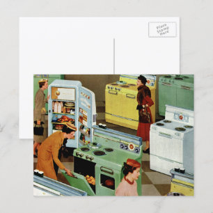Vintage Appliance Showroom Store Business Retail Postkarte