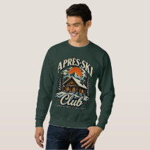 Vintage Après-Ski-Club-Winter-Berghütte-Sweatshirt