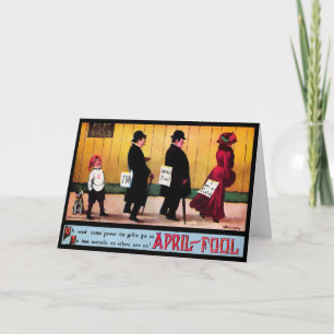 Vintage Aprilscherkarte  Feiertagskarte