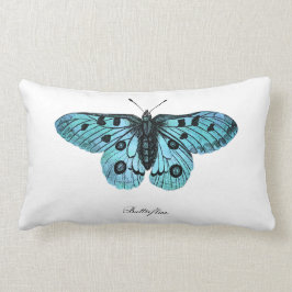Vintage aquamarine blaue lendenkissen