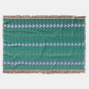 Vintage Aquamarine Blumenmuster Decke