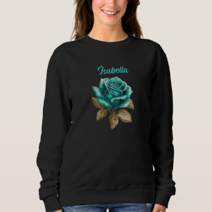 Vintage Aquamarine Rose Sweatshirt