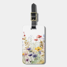 Vintage Aquarell-Wildblumen 