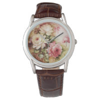 Vintage Aquarellfarben Rose Viktorianische Blume B