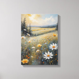 Vintage Aquarelllandschaft Leinwanddruck