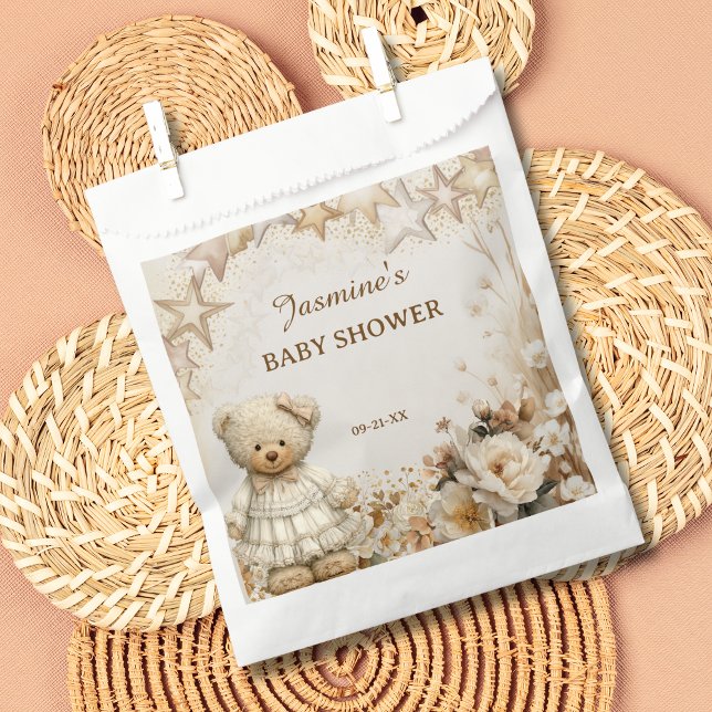 Vintage Aquarellteddy Bärendusche Geschenktütchen (Von Creator hochgeladen)