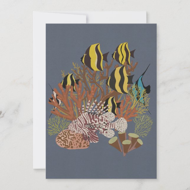 Vintage-Aquarium Dankeskarte (Vorderseite)