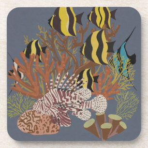 Vintage-Aquarium Getränkeuntersetzer