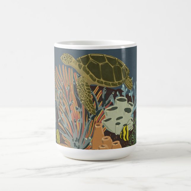 Vintage-Aquarium Kaffeetasse (Mittel)