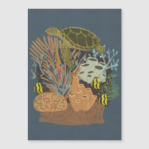 Vintage-Aquarium Magnetkarte