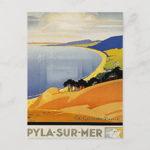 Vintage Aquitaine, Pyla-sur-mer, Frankreich - Postkarte