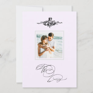 *~* Vintage AR6 Cherub FOTO QR RSVP Hochzeit Einladung
