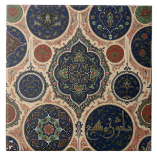 Vintage Arabesques Intrigenes Farbmuster Fliese