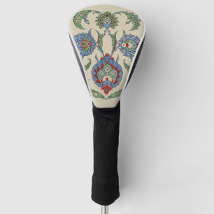 Vintage Arabisch Blau Rotes Geometrisches Florales Golf Headcover