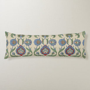 Vintage Arabisch Blau Rotes Geometrisches Florales Seitenschläferkissen