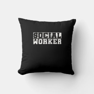 Vintage Arbeit der Sozialarbeiter Kissen