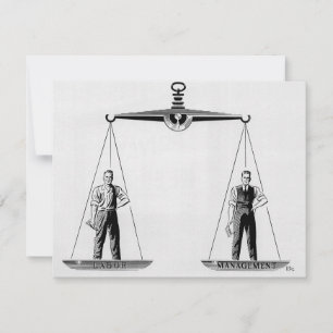 Vintage Arbeit gegen Management, Skala der Justiz