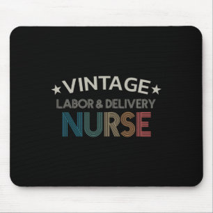 Vintage Arbeit und Lieferung Krankenschwestern Ret Mousepad