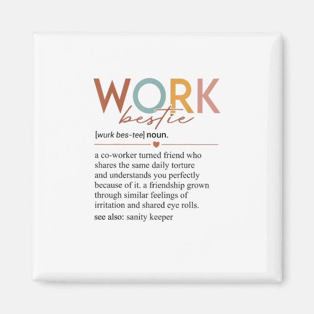 Vintage Arbeitsschwerpunkte Definition Lehrer Kran Magnet (Vorne)