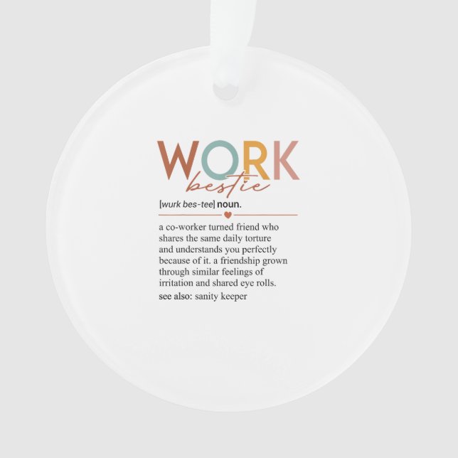 Vintage Arbeitsschwerpunkte Definition Lehrer Kran Ornament (Vorderseite)