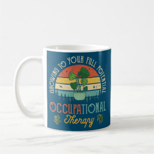 Vintage Arbeitstherapie OT Inspirier Kaffeetasse