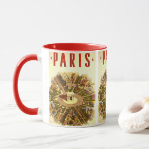 Vintage Arc de Triomphe, Paris, Frankreich Reise K Tasse
