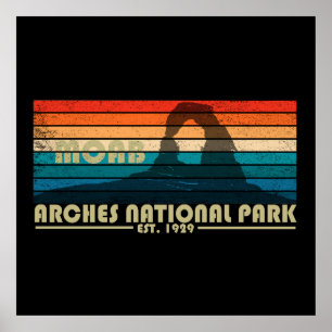 Vintage Arches Nationalpark Moab Utah Poster