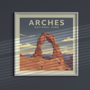 Vintage Arches Nationalpark Poster