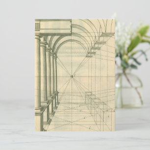 Vintage Architektur, Arches Columns Perspektive