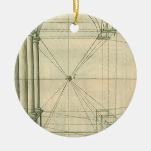 Vintage Architektur, Arches Columns Perspektive Keramik Ornament