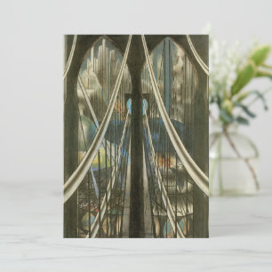 Vintage Architektur, Bridge Retirement in Brooklyn Einladung