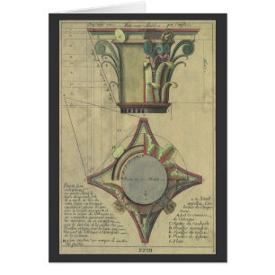 Vintage Architektur, dekorative Hauptstadt Krone