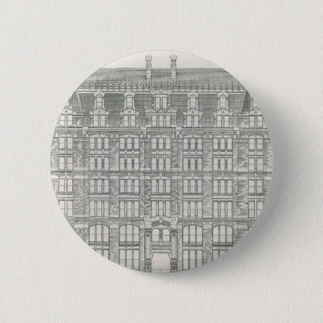 Vintage Architektur, Delaware & Hudson Canal Co. Button (Vorderseite)