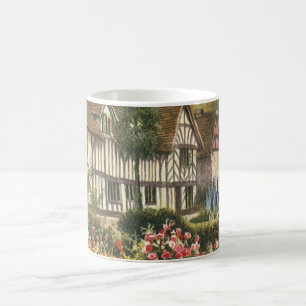 Vintage-Architektur Formaler Garten Englisches Cot Tasse