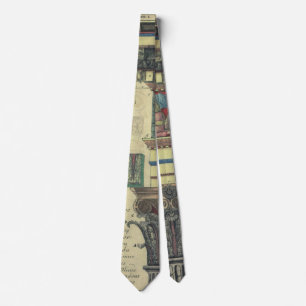 Vintage Architektur, Kolonne mit kornförmiger Form Krawatte