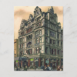 Vintage Architektur Queens Hotel Leicester Square Postkarte
