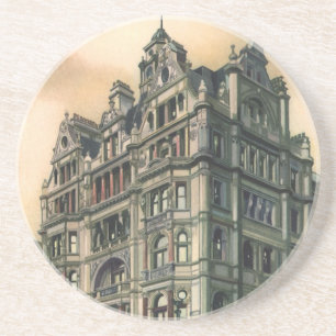 Vintage-Architektur Queens Hotel Leicester Square Sandstein Untersetzer