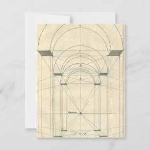 Vintage Architektur, Renaissance Arch-Perspektive