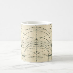 Vintage Architektur, Renaissance-Bogen-Perspektive Kaffeetasse