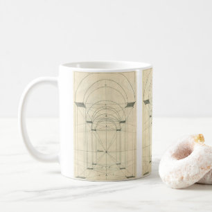 Vintage Architektur, Renaissance-Bogen-Perspektive Tasse