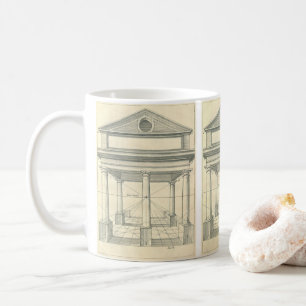 Vintage Architektur, römisches Portico mit Säulen Kaffeetasse