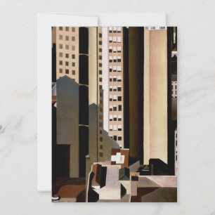 Vintage Architektur, Wolkenkratzer von Sheeler, 19 Einladung