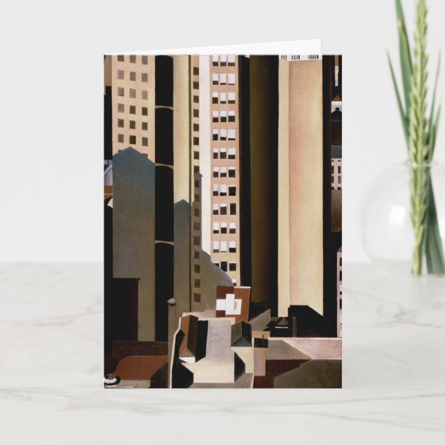 Vintage Architektur, Wolkenkratzer von Sheeler, 19 Karte (Vorderseite)